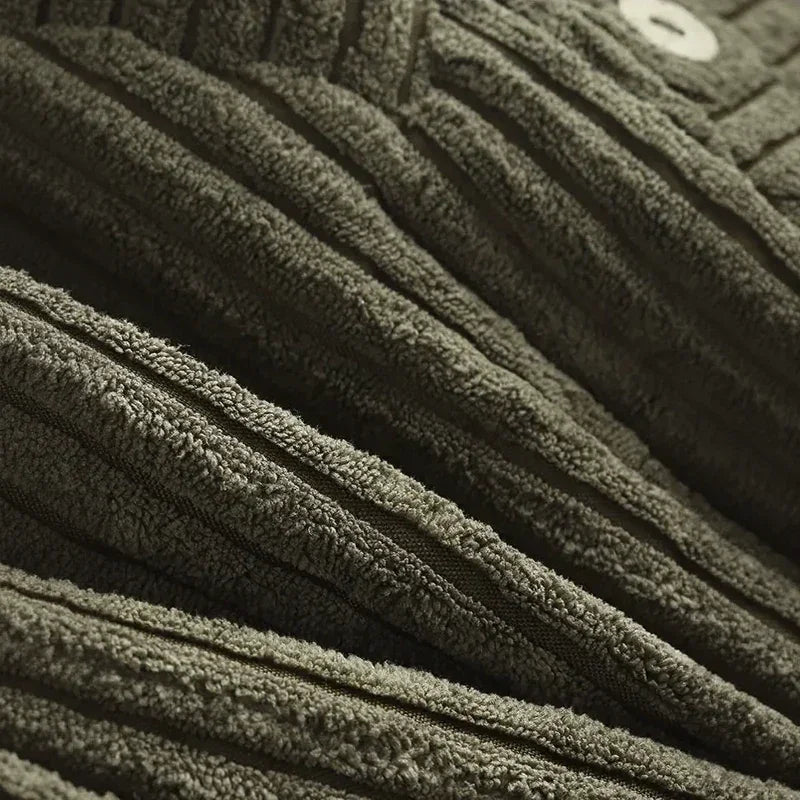 CloudWarm Eleganz™ Mantel aus Geripptem Cord mit Großzügiger Kapuze und Seitlichen Knöpfen / Die Vielseitige Winterjacke für Stil, Wärme und Alltagstauglichkeit!