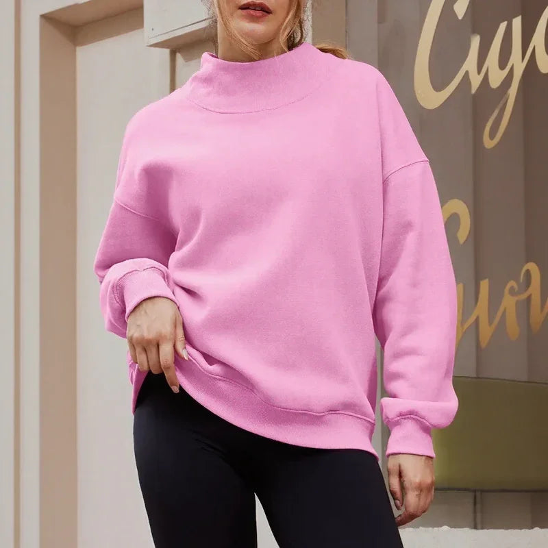 SoftLayer - Sweatshirt aus Hochwertigem, Dickem Strick mit Modernem Stehkragen!