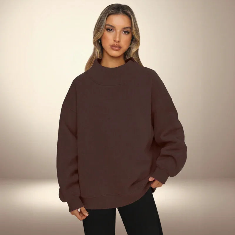 SoftLayer - Sweatshirt aus Hochwertigem, Dickem Strick mit Modernem Stehkragen!