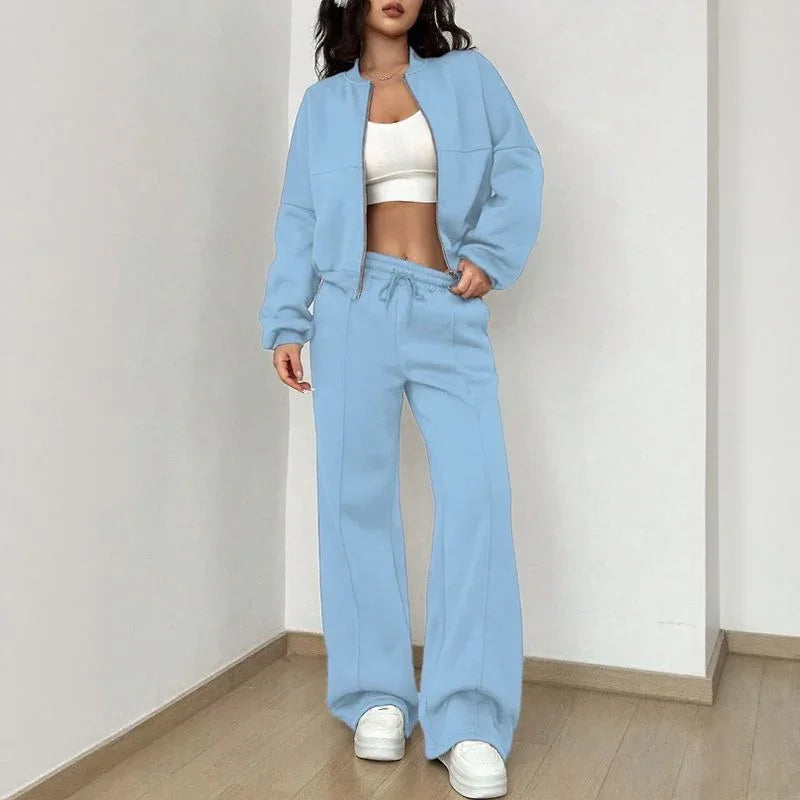 Naomi™ Premium-Sweatshirt-Set mit Zip-Jacke
