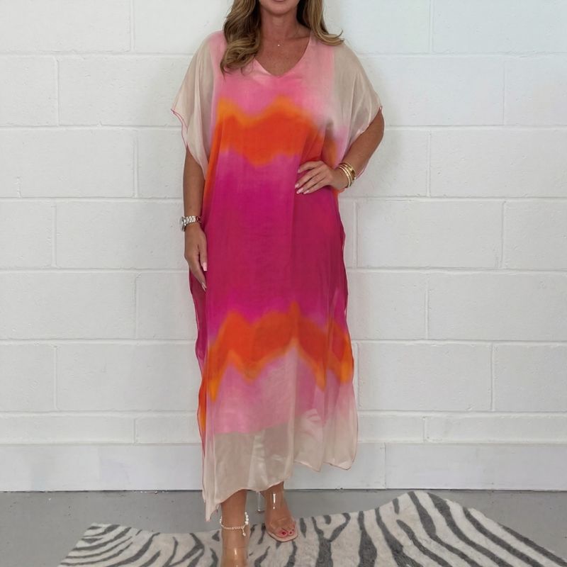 Doha™ Voile-Kleid-Set mit Schleier-Effekt und Kimonoärmeln