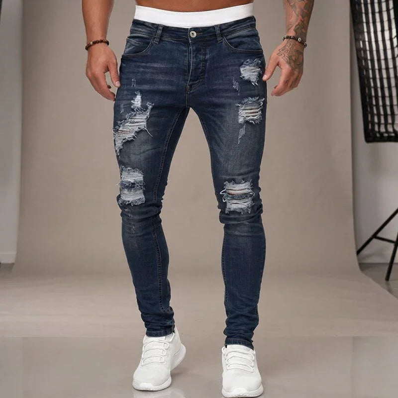 Axel™ Jeans aus Premium-Denim mit Used-Waschung