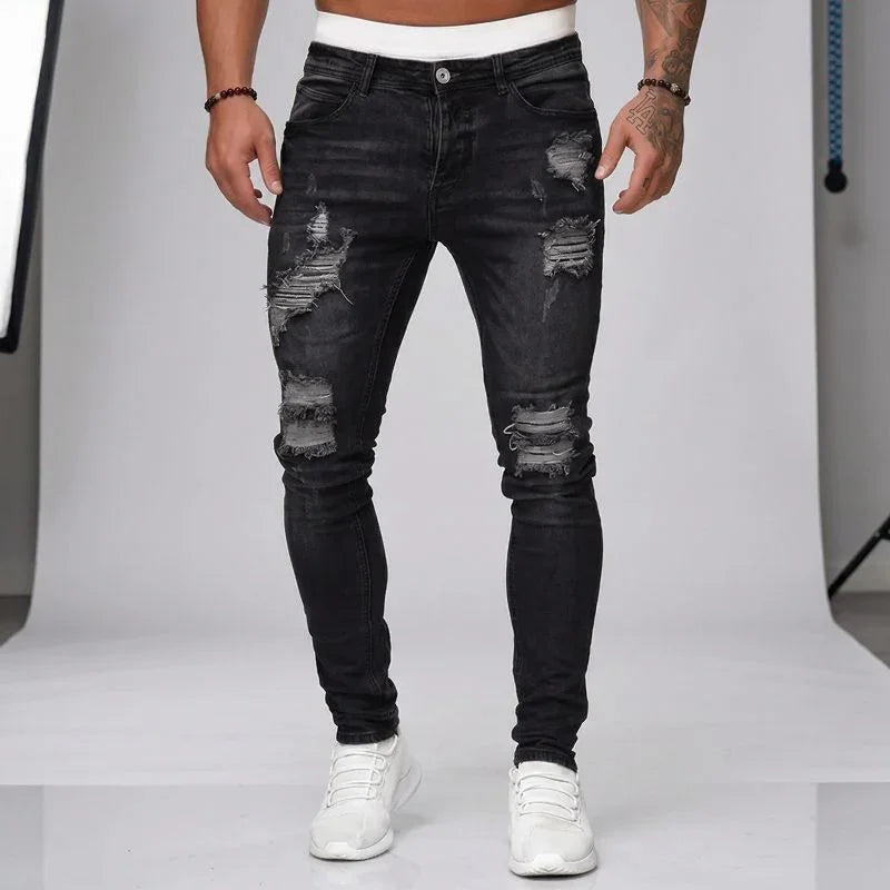 Axel™ Jeans aus Premium-Denim mit Used-Waschung