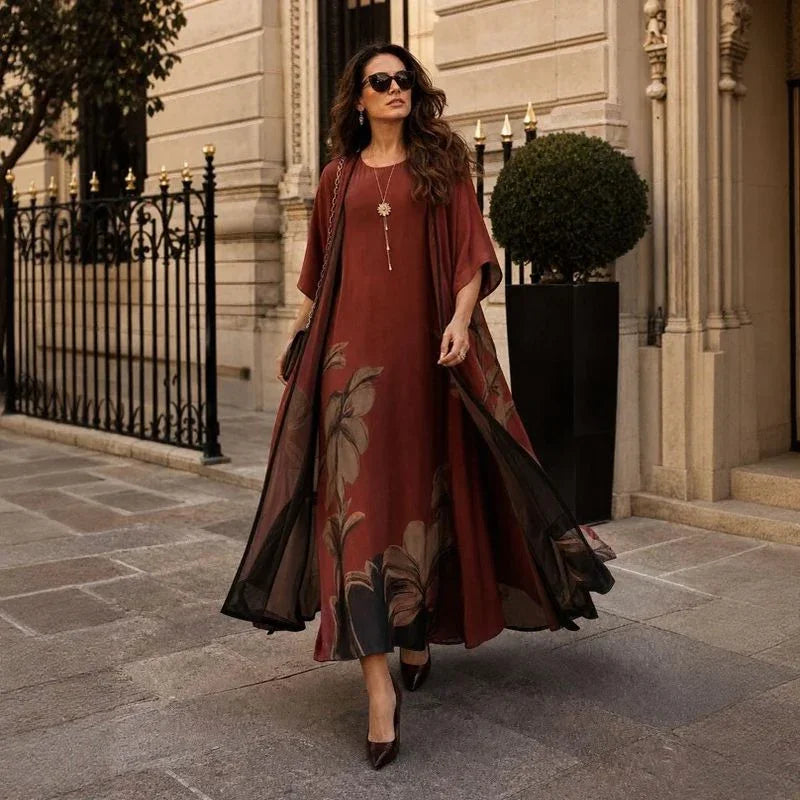 Florenza Kleid & Sheer Overlay Set / Mühelose, vielseitige Eleganz für alle Jahreszeiten!