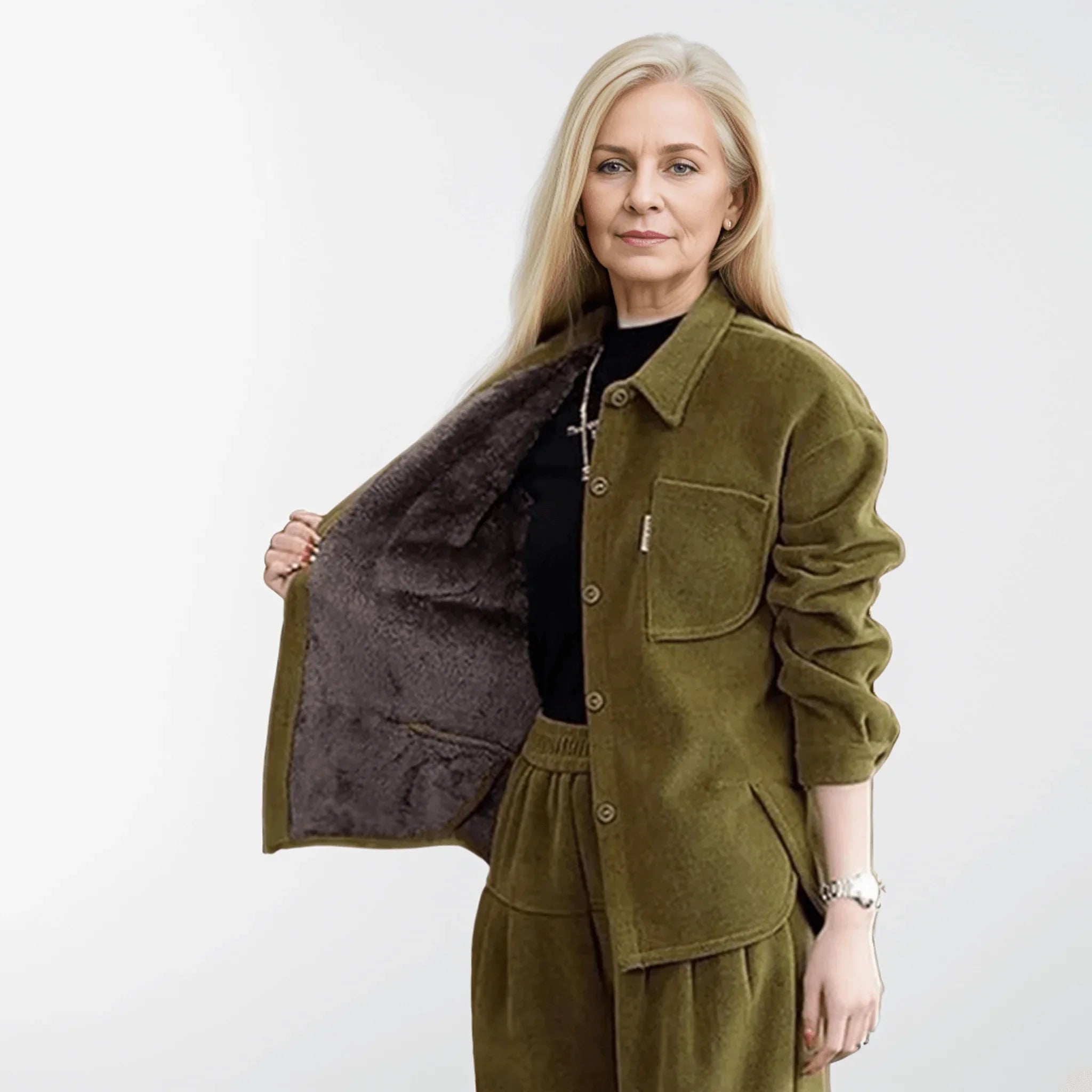 Nordstein™ Set aus Superweichem Cord / Plüsch-Finish und Charme für Den Winter!