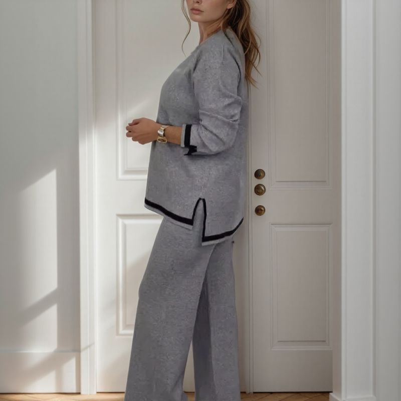 Boston™ Set aus weichem Jersey-Strick mit kontrastierenden Details / Komfort und Stil vereinen sich zu einem perfekten Look!