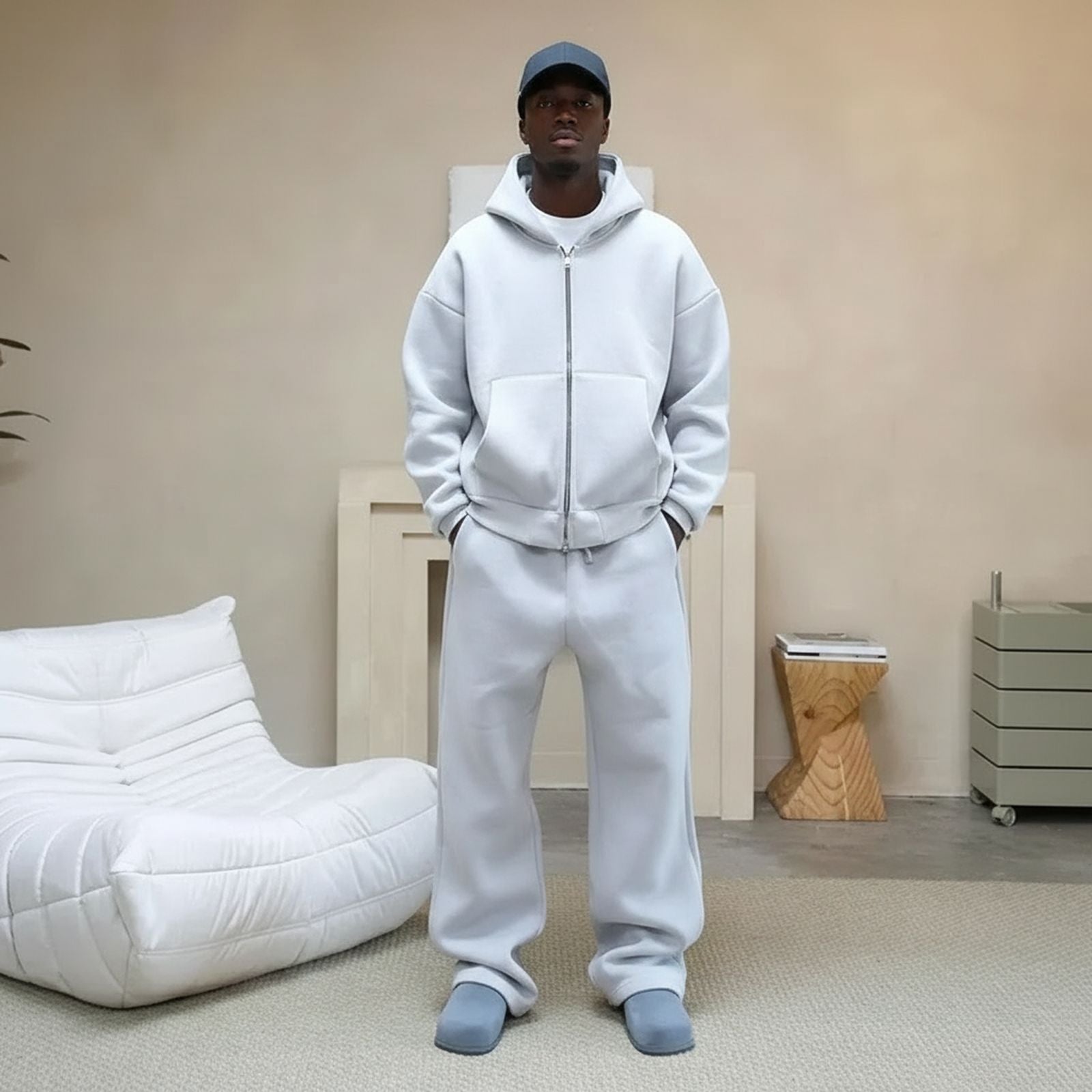 The Bull™ Sweatshirt-Set mit hochwertigem Stoff und Oversized-Passform / Präsenz, Gewicht und authentischer Stil!