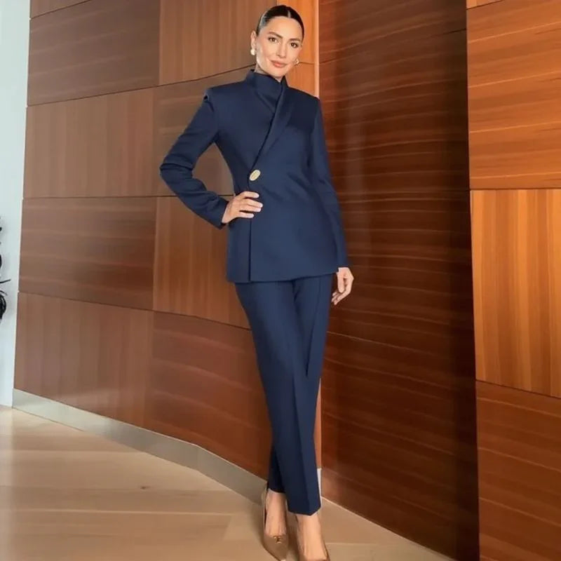 Catherine™ Tailoring-Set mit Blazer und Gerader Hose / Eleganz und Präsenz für Starke Frauen