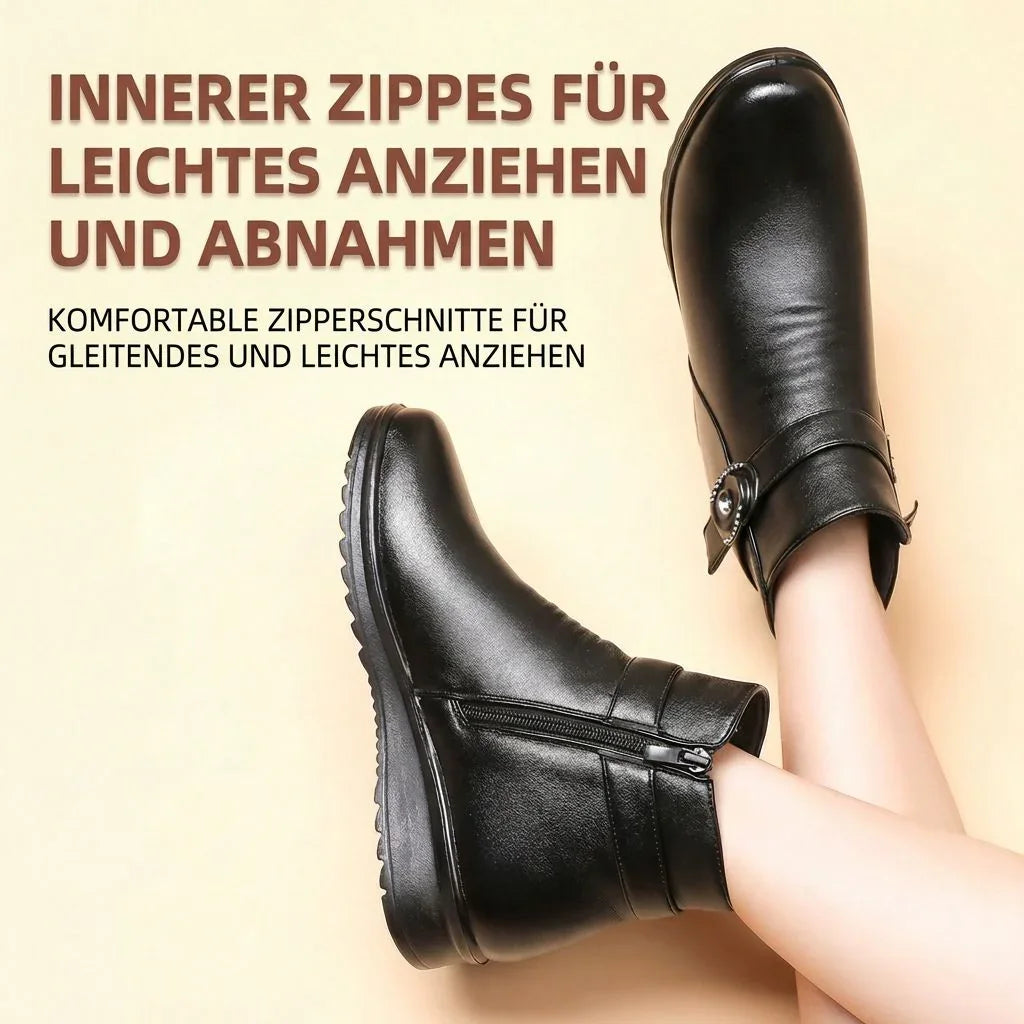 Damenstiefel Panadora™ mit Thermofutter und rutschfester orthopädischer Sohle.