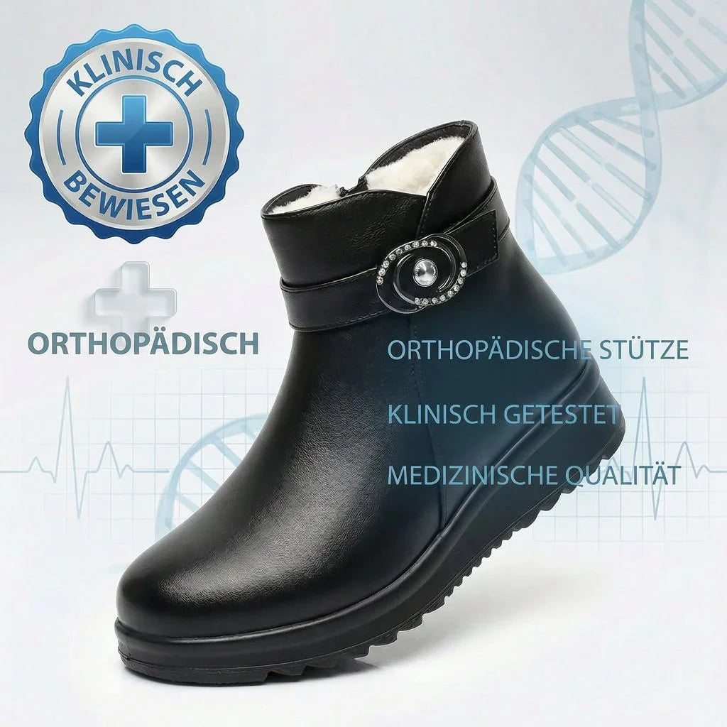 Damenstiefel Panadora™ mit Thermofutter und rutschfester orthopädischer Sohle.