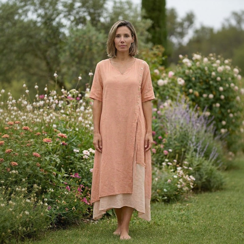 Premium Viskose Miami™ Kleid mit Stilvollem Seitenschlitz