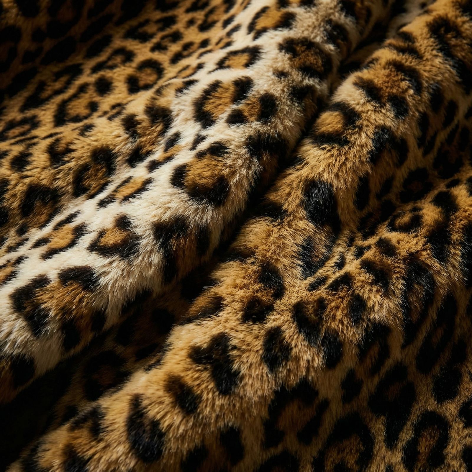 Leopard Luxe™ Kunstfellmantel mit Eleganter Passform