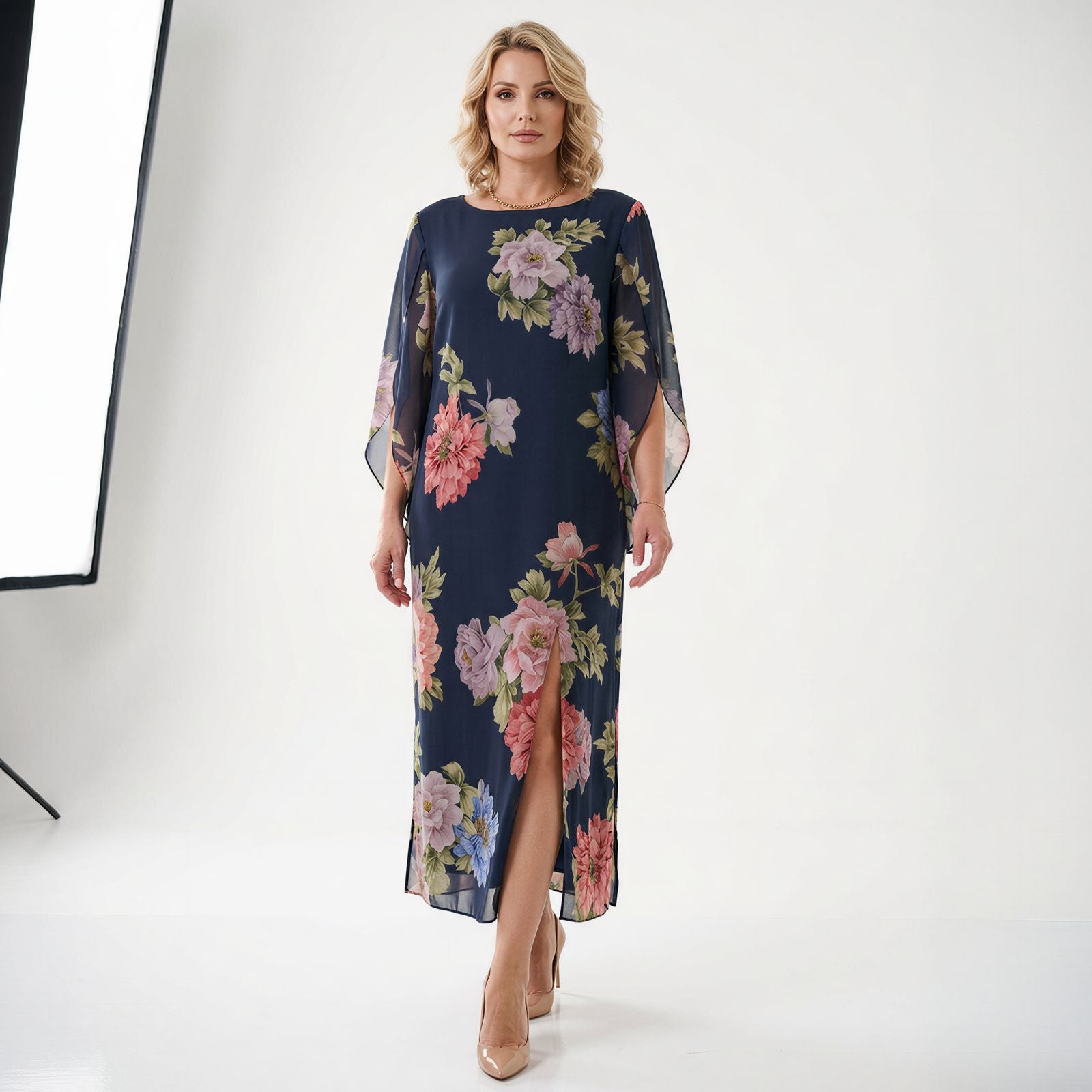 Isabel™ Maxikleid aus Premium-Viskose mit floralem Print