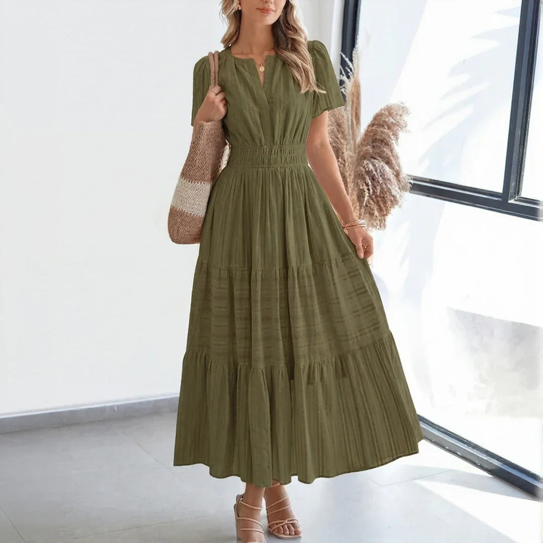 Floriana™ Kleid mit Stufenrock und Betonter Taille