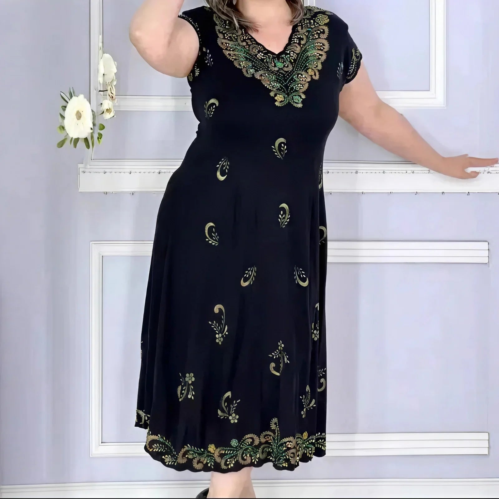 Aurelis™-Kleid mit Zierstickereien und Perfekter Passform