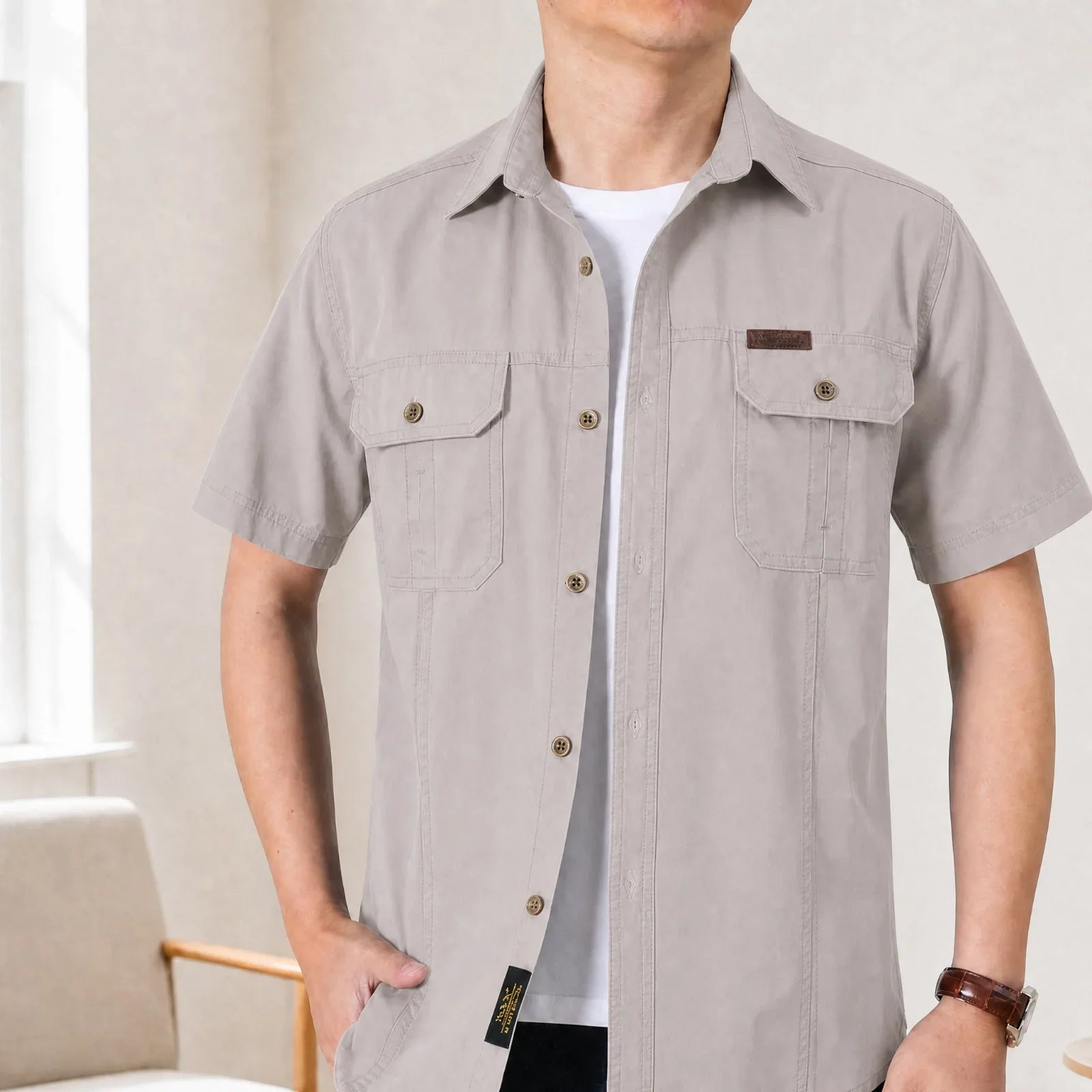 Abenteuer™ Hemd aus Baumwolle mit Utility Taschen