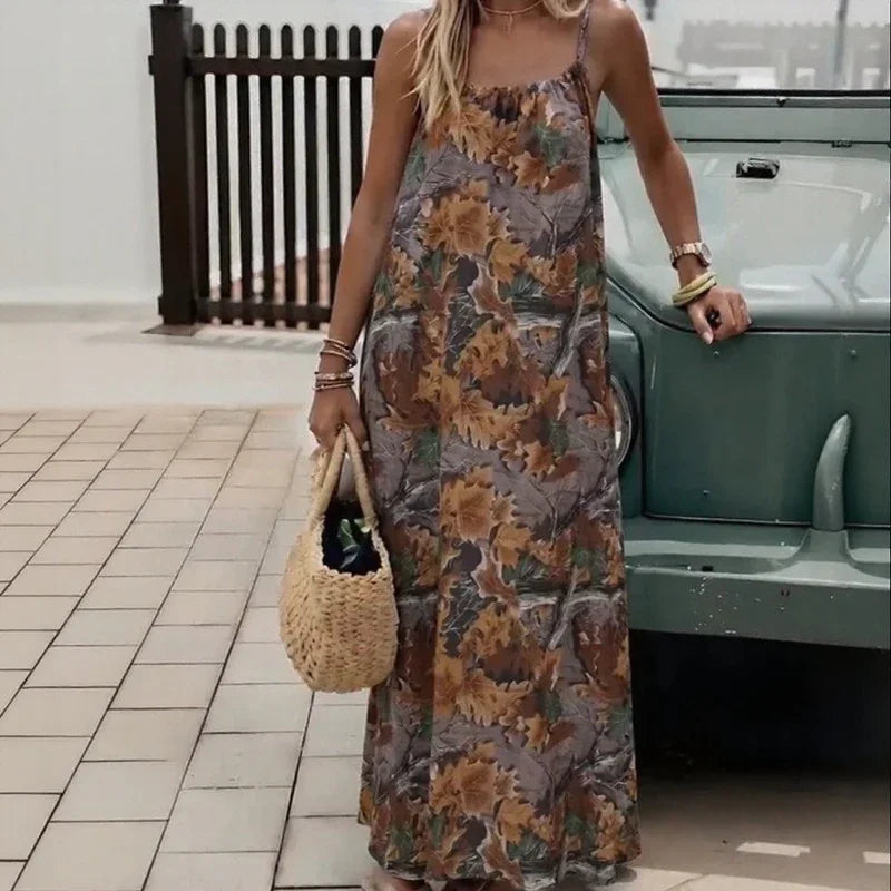 Monet™ Kleid mit Ausdrucksstarken Prints und Offenem Rücken