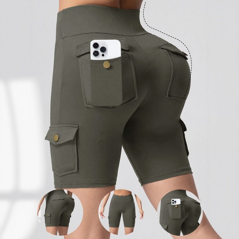 Auren Fit™ Cargo-Shorts Mit Push-Up-Effekt