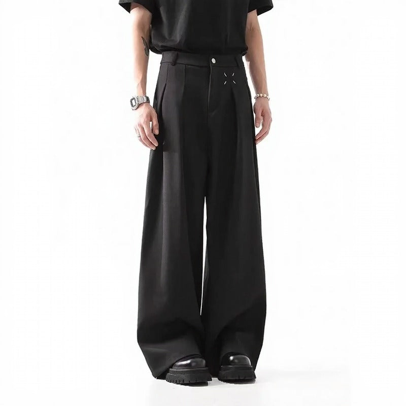 Kronos Flow™ Hose Aus Moderner Wide-Leg-Alfaiataria Mit Premium-Streetwear-Ästhetik
