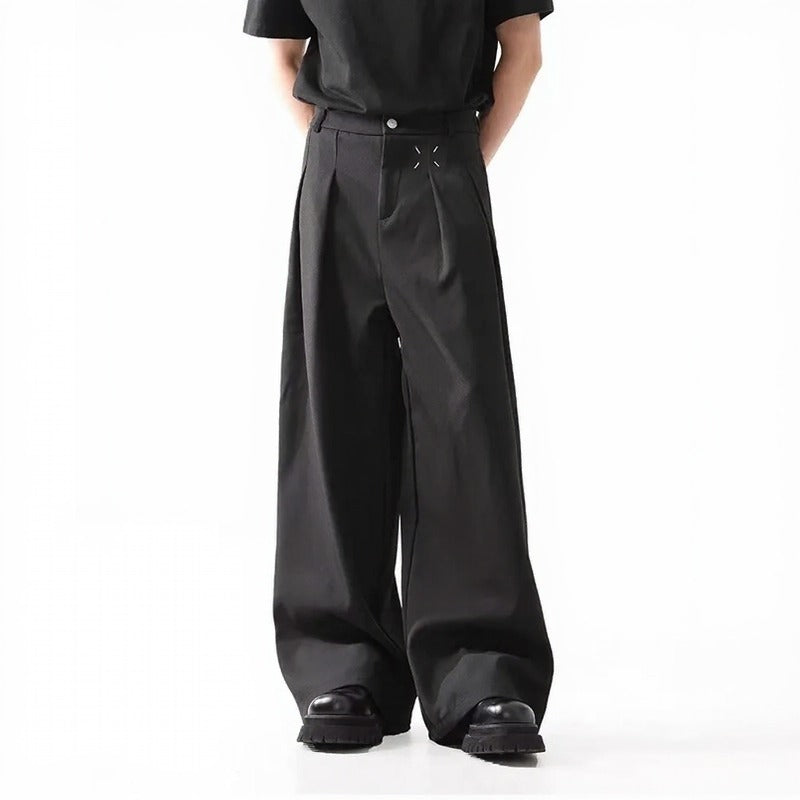 Kronos Flow™ Hose Aus Moderner Wide-Leg-Alfaiataria Mit Premium-Streetwear-Ästhetik