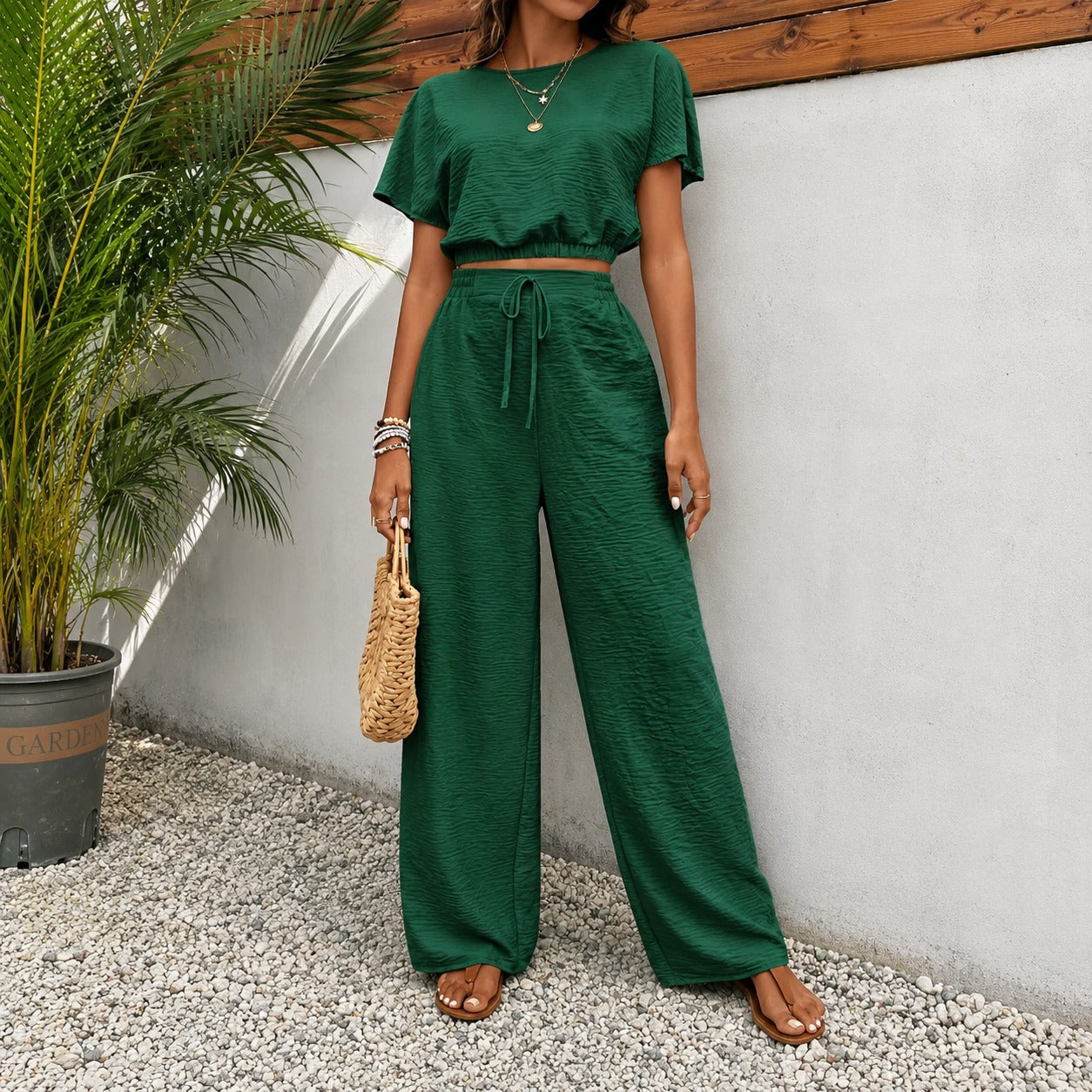 Juliette™ Premium-Viskose-Set mit Cropped-Bluse