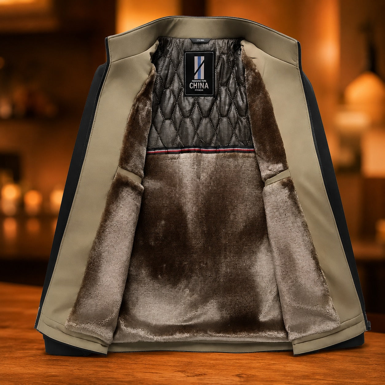 Harrington™ Jacke mit Samtweichem Innenfutter und Hohem Kragen