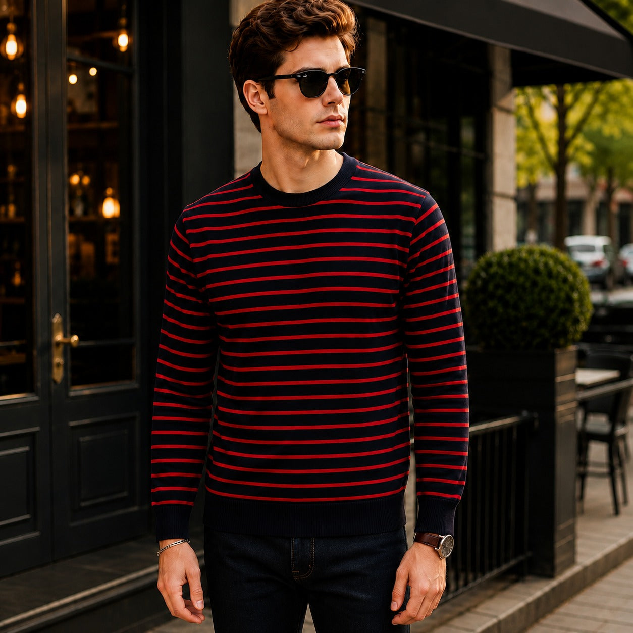 Belmont™ Premium-Strickpullover mit Fleecefutter
