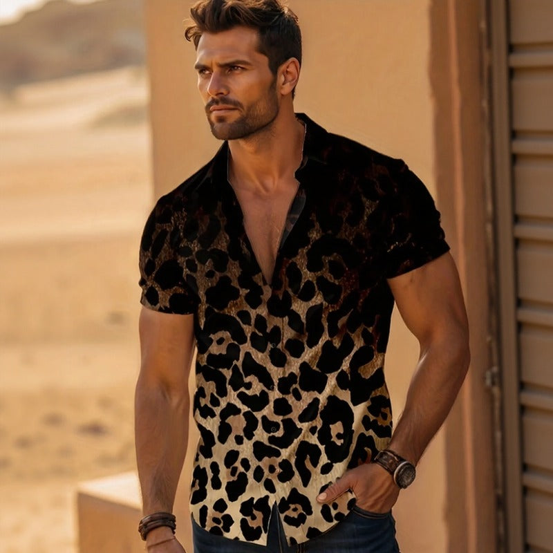 Leo™ Hemd mit Animal-Print im Farbverlauf