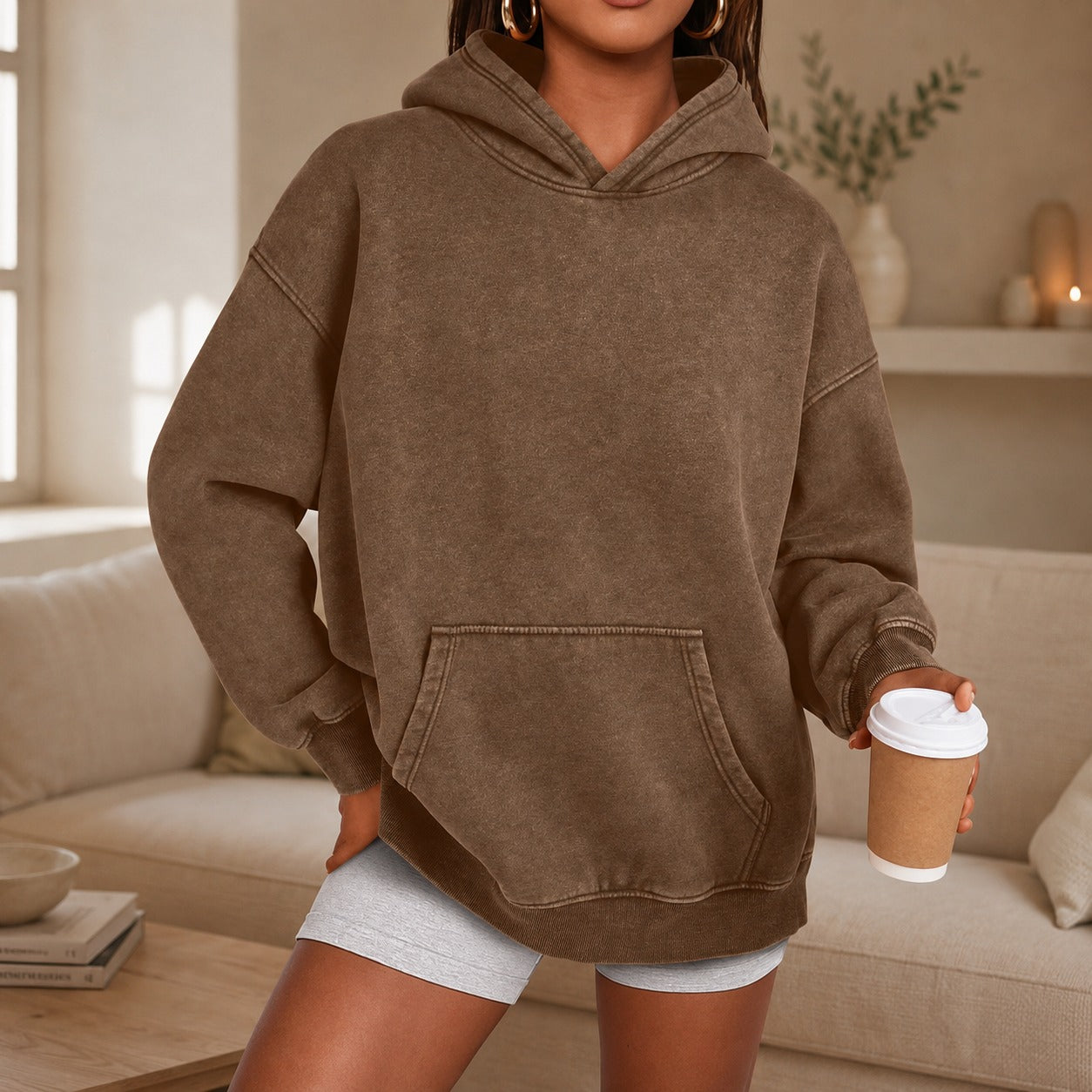Kaja™ Oversize-Hoodie mit Kängurutasche