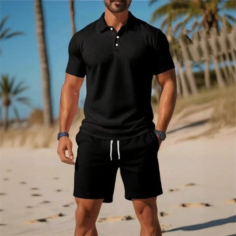 Matteo™ Set Mit Poloshirt Und Shorts Mit Verstellbarem Bund