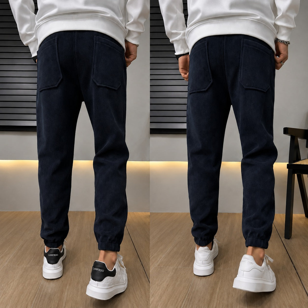 Hose Arvid™ mit gerippter Struktur, Kordelzug und elastischen Bündchen