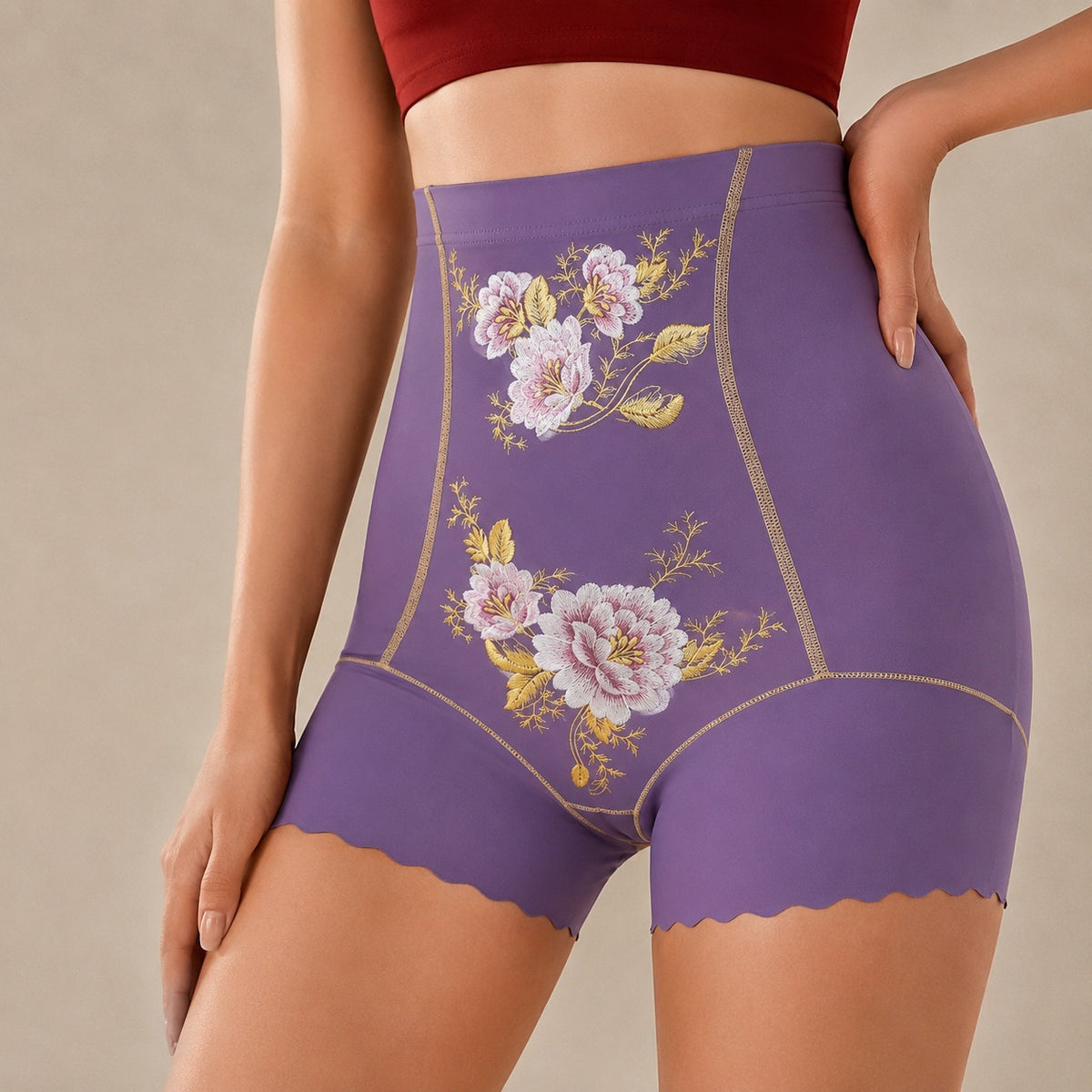[KAUFE 2, ERHALTE 5] Elorien™ Formender High-Waist-Panty mit Push-up-Effekt & atmungsaktivem antibakteriellem Futter