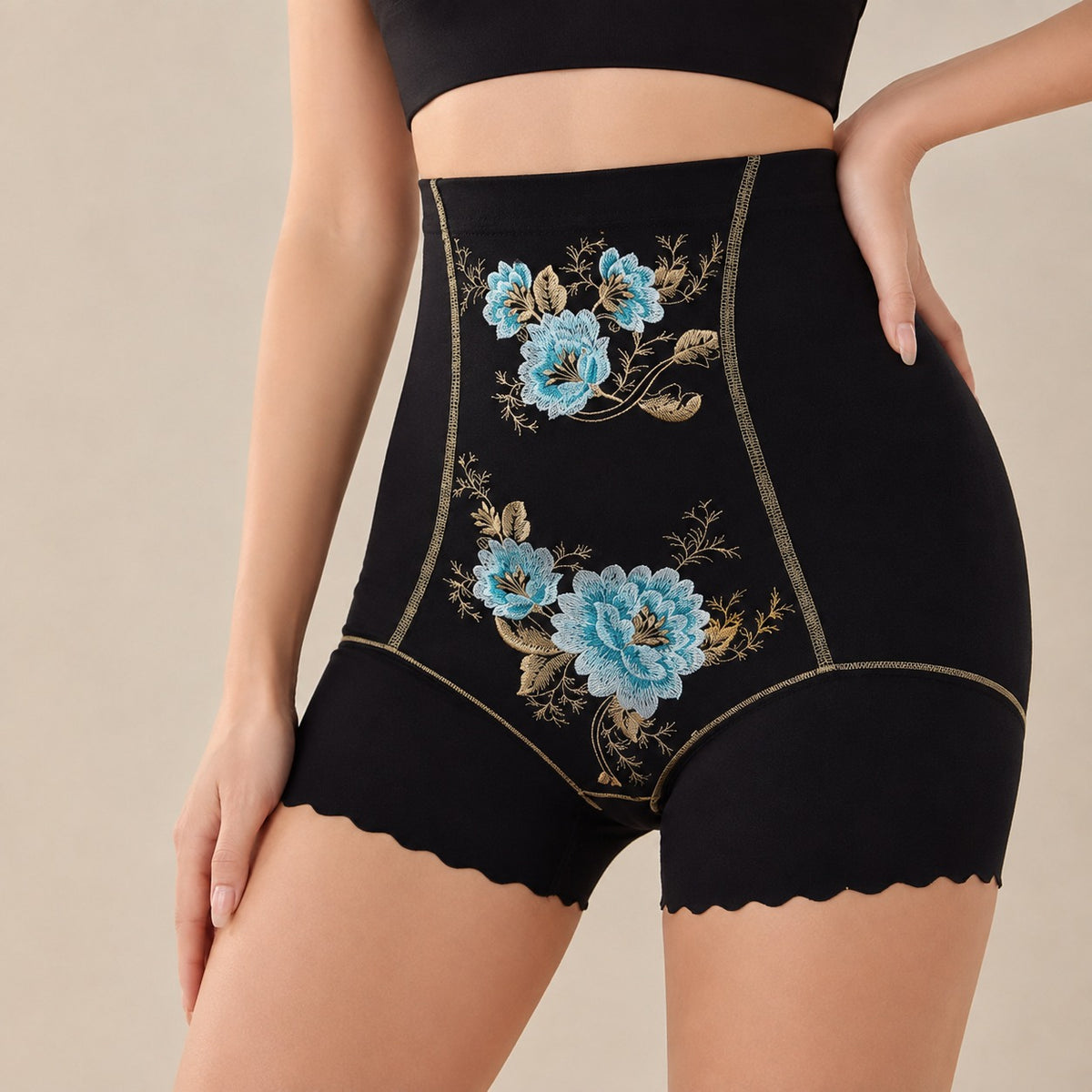 [KAUFE 2, ERHALTE 5] Elorien™ Formender High-Waist-Panty mit Push-up-Effekt & atmungsaktivem antibakteriellem Futter