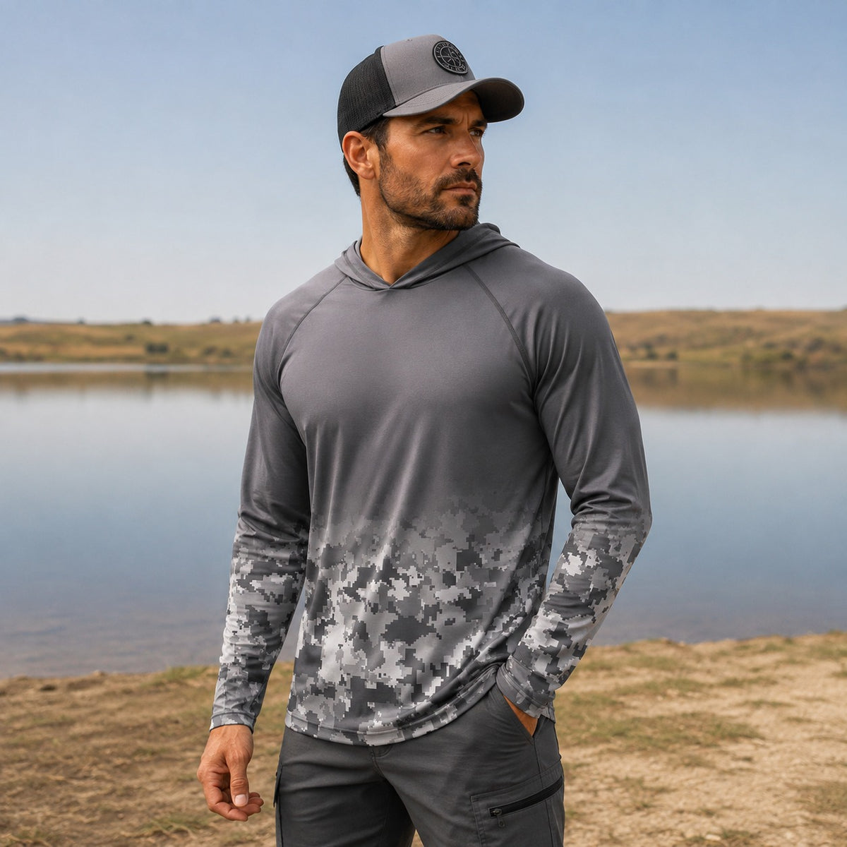 UV-Shirt Felix™ mit Kapuze und atmungsaktivem Stoff – Ideal für Outdoor-Sport