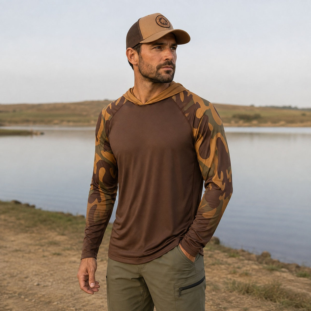 UV-Shirt Felix™ mit Kapuze und atmungsaktivem Stoff – Ideal für Outdoor-Sport