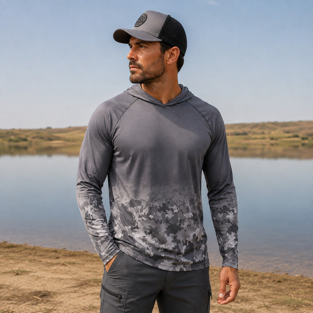 UV-Shirt Felix™ mit Kapuze und atmungsaktivem Stoff – Ideal für Outdoor-Sport