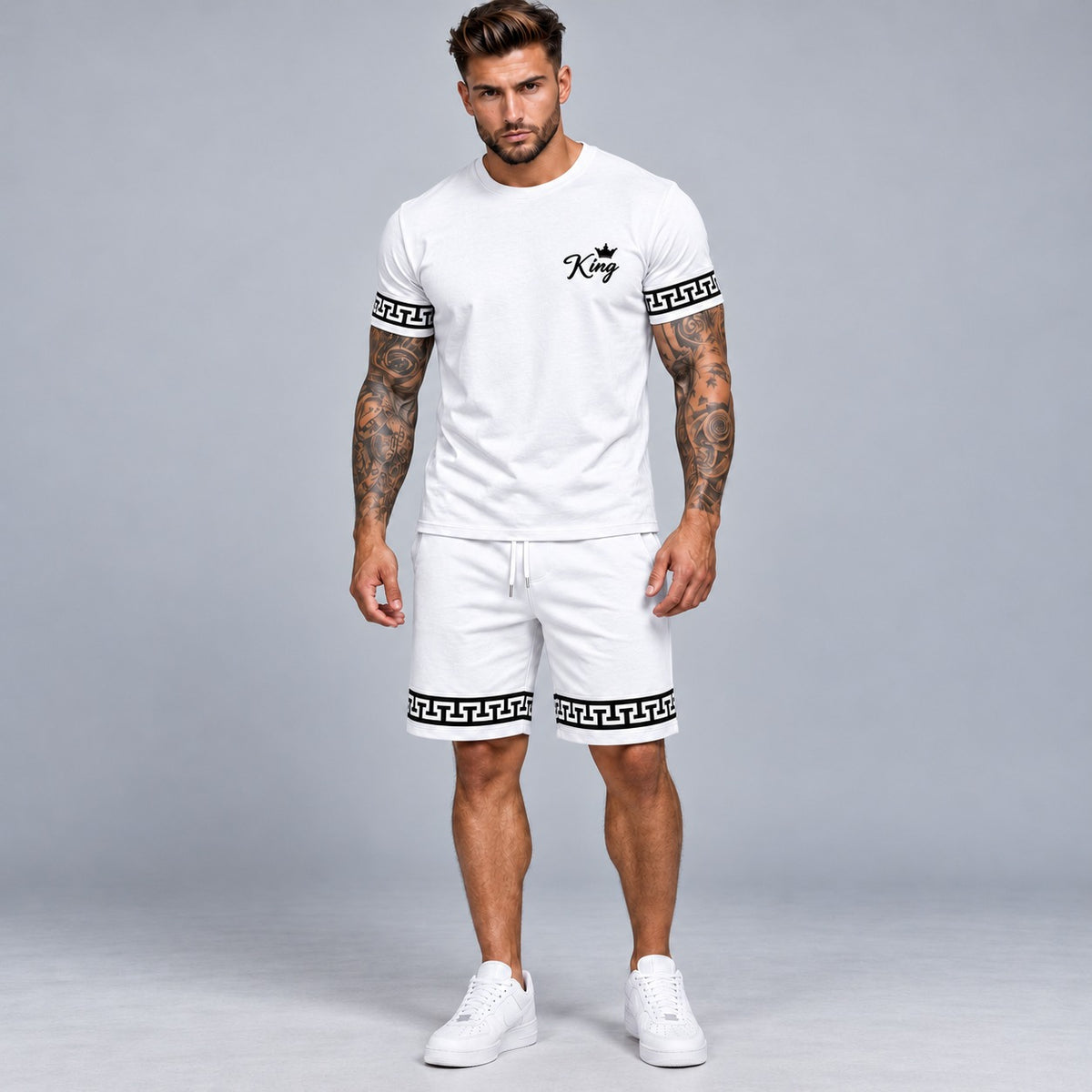 King™ Set aus T-Shirt und Shorts aus leichtem, bequemem Stoff