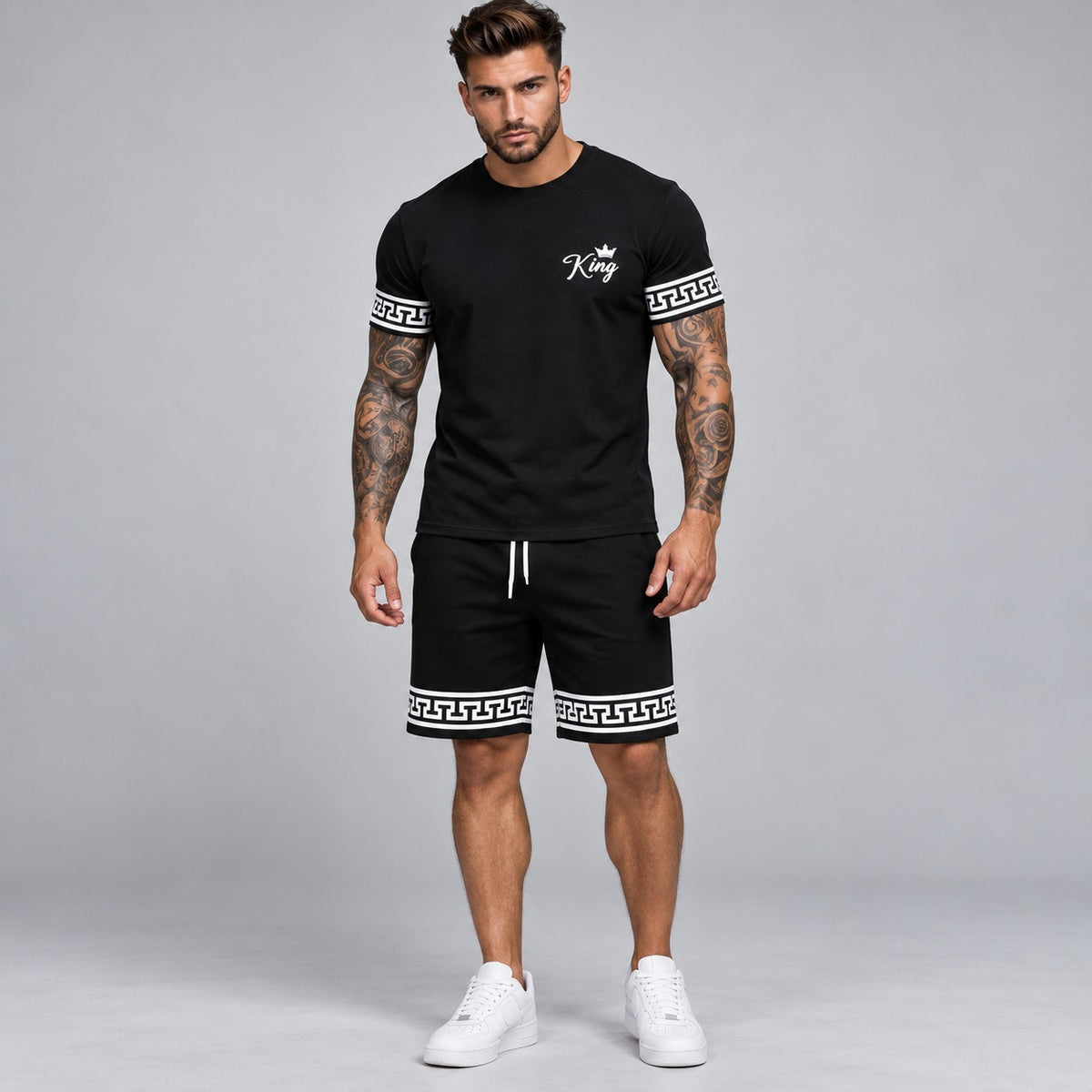 King™ Set aus T-Shirt und Shorts aus leichtem, bequemem Stoff