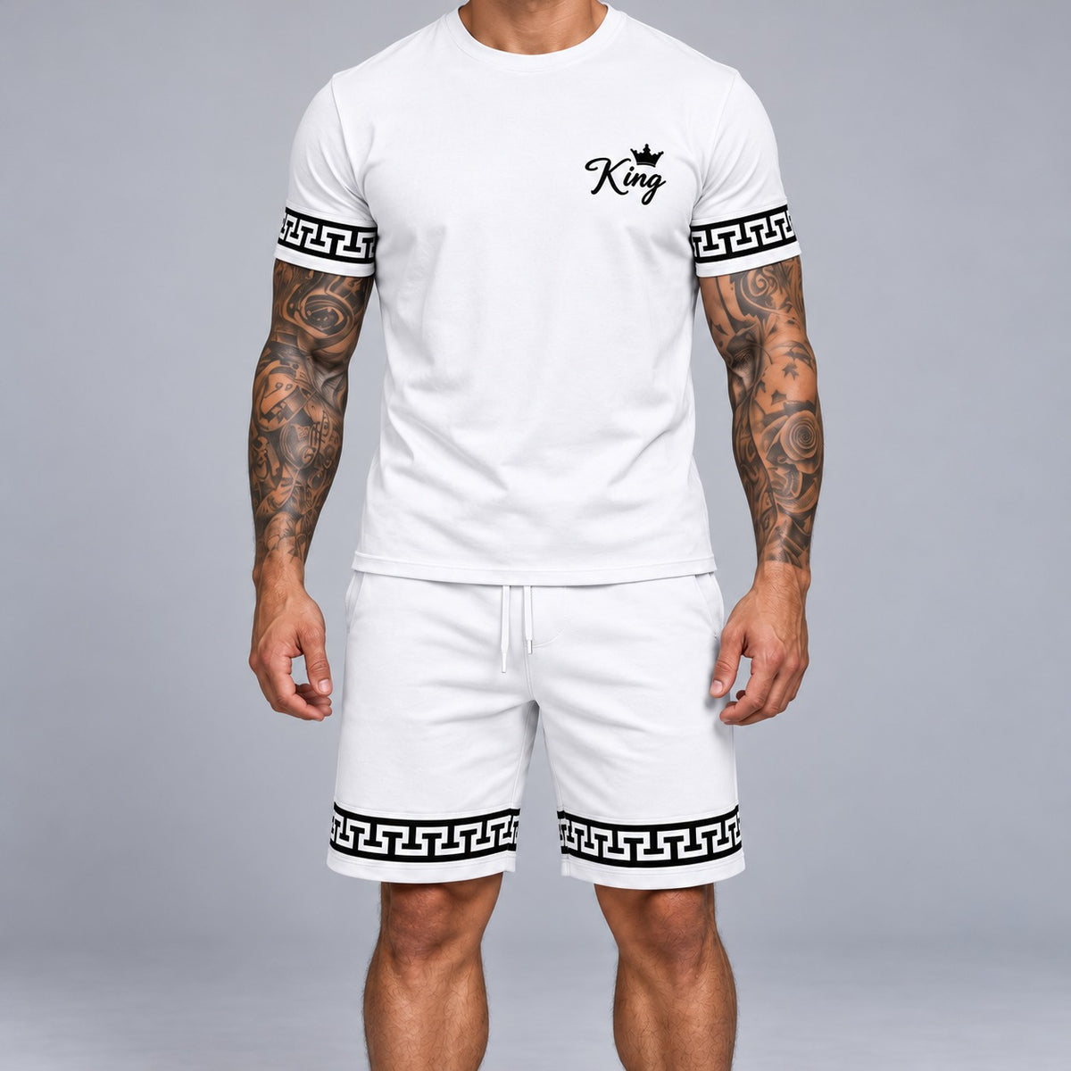 King™ Set aus T-Shirt und Shorts aus leichtem, bequemem Stoff