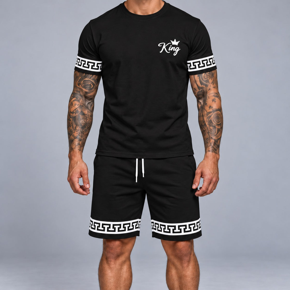 King™ Set aus T-Shirt und Shorts aus leichtem, bequemem Stoff