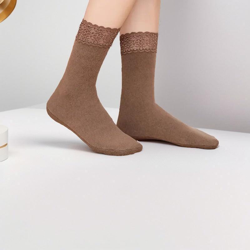 Set mit 10 Paar Kopenhagen™ - Socken / Weich im Griff und mit Glamourösem Spitzenbesatz!