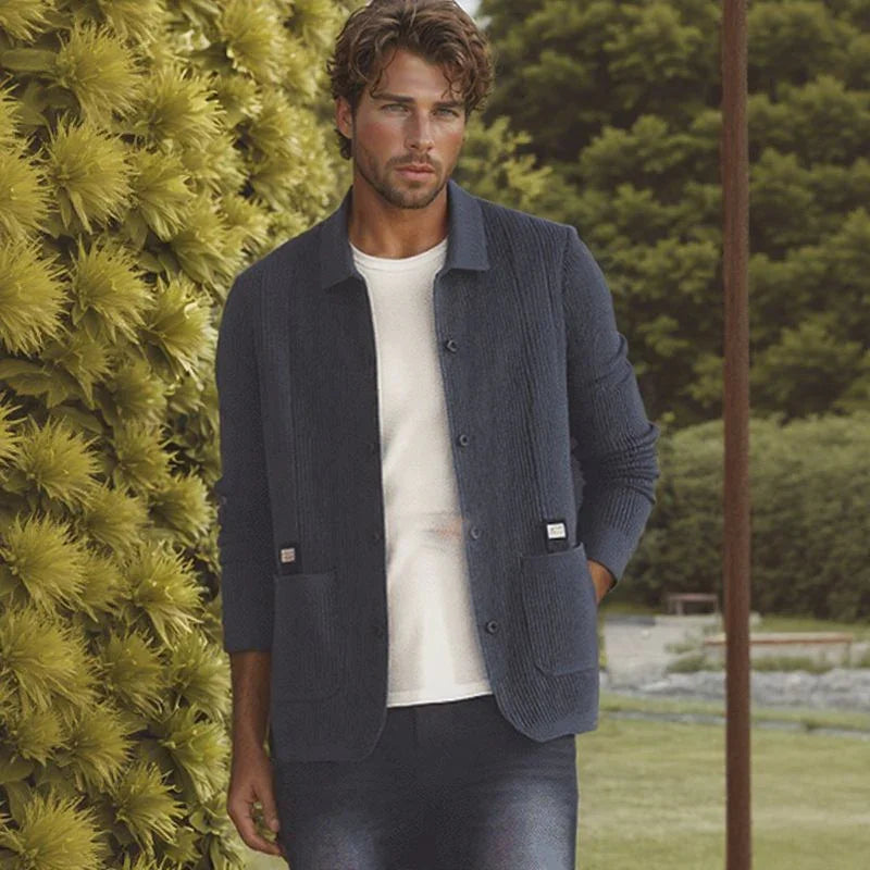 Nolan™ Strickjacke aus Strukturiertem Strick mit Hochwertiger Verarbeitung / Lässige Eleganz für Kühlere Tage!