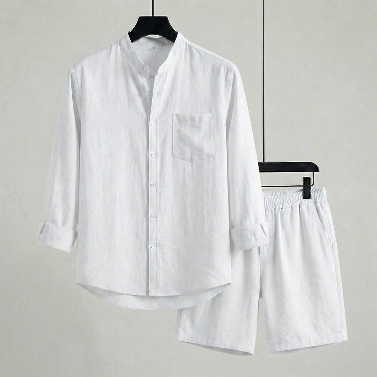 Riviera Klassik™ Minimalistisches Set aus Baumwoll-Leinen-Mischung