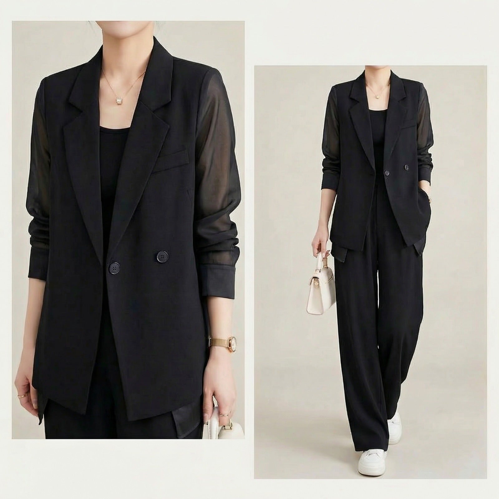 Alviera™ 2-teiliges Set mit Elegantem Blazer im Tailoring-Design