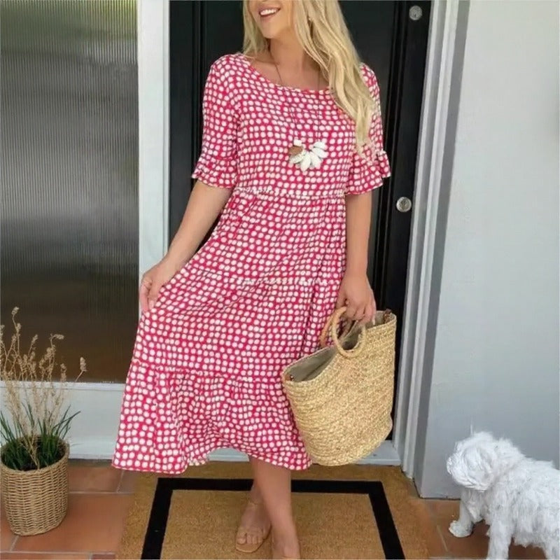 Eloria™ Kleid mit Lockerem Fall und Zeitloser Eleganz