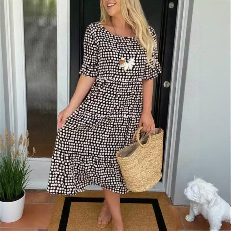 Eloria™ Kleid mit Lockerem Fall und Zeitloser Eleganz
