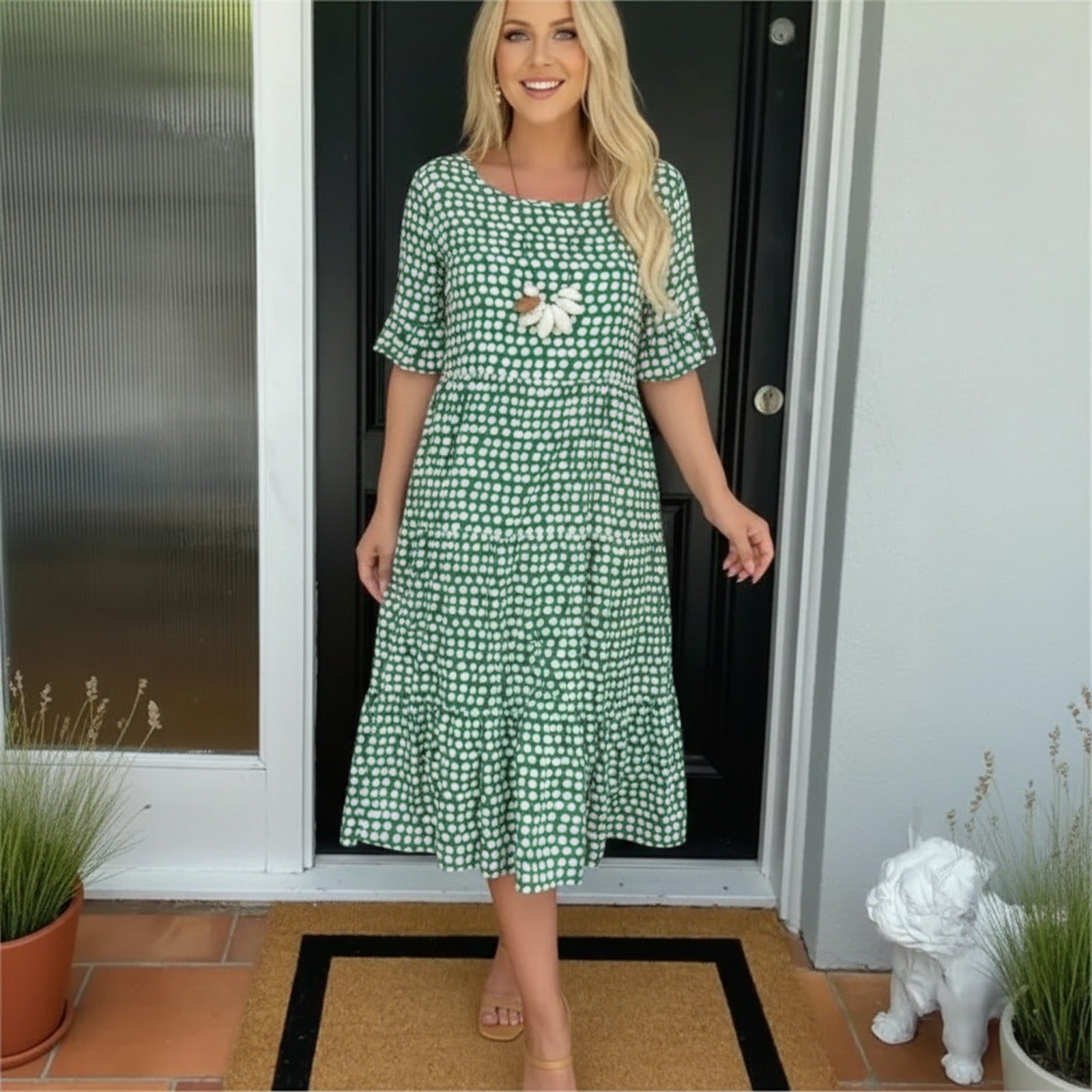 Eloria™ Kleid mit Lockerem Fall und Zeitloser Eleganz