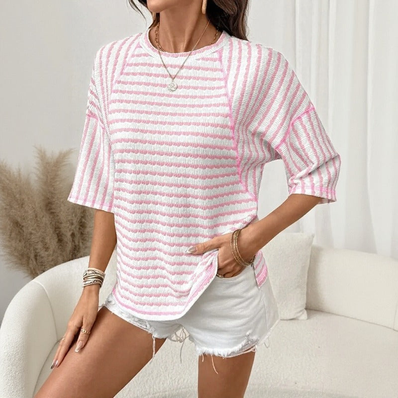 Dailynne™ Oversize Streifenbluse