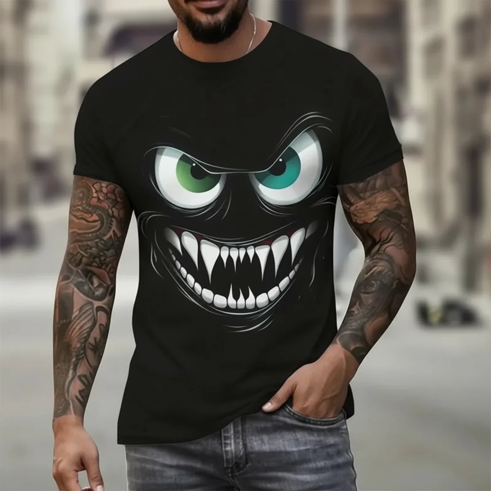 Drakos™ Oversized-Shirt Mit Viralem Gamer-Print