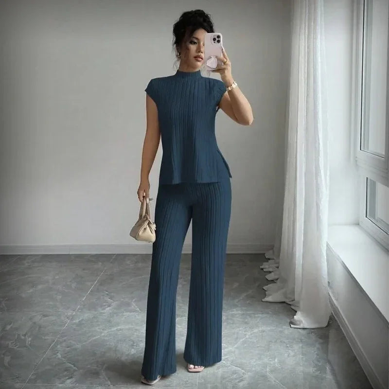 Selmira™ Geripptes Set mit Minimalistischer Eleganz